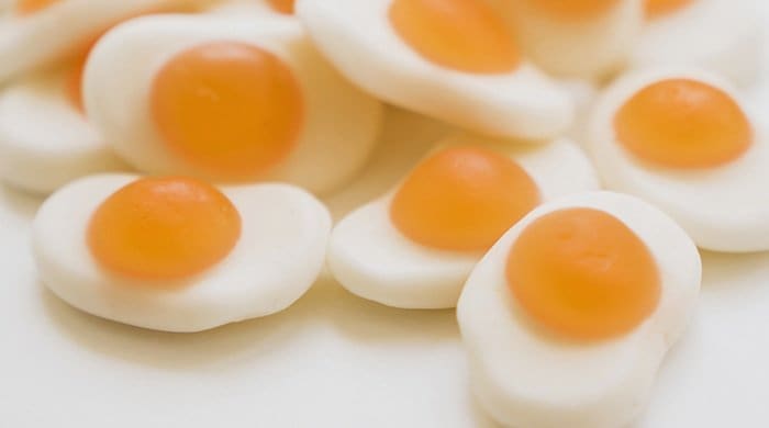 sweet eggs to represent the link between losing weight and protein