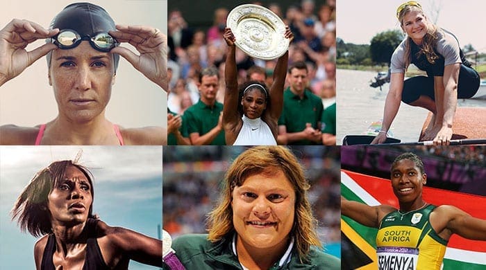 A collage of SA's sportswomen