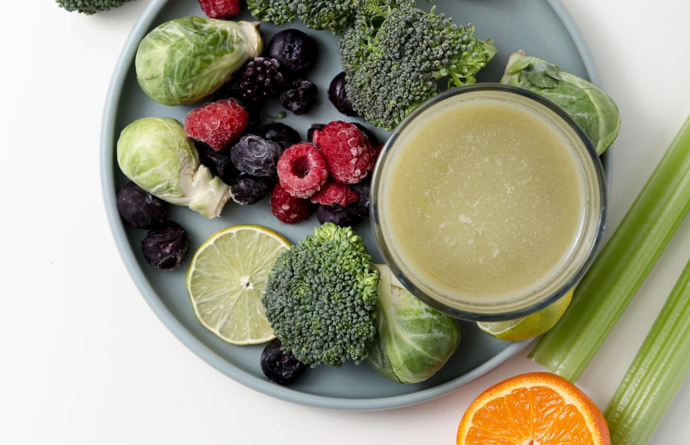 vegetables and juice as part of a detox