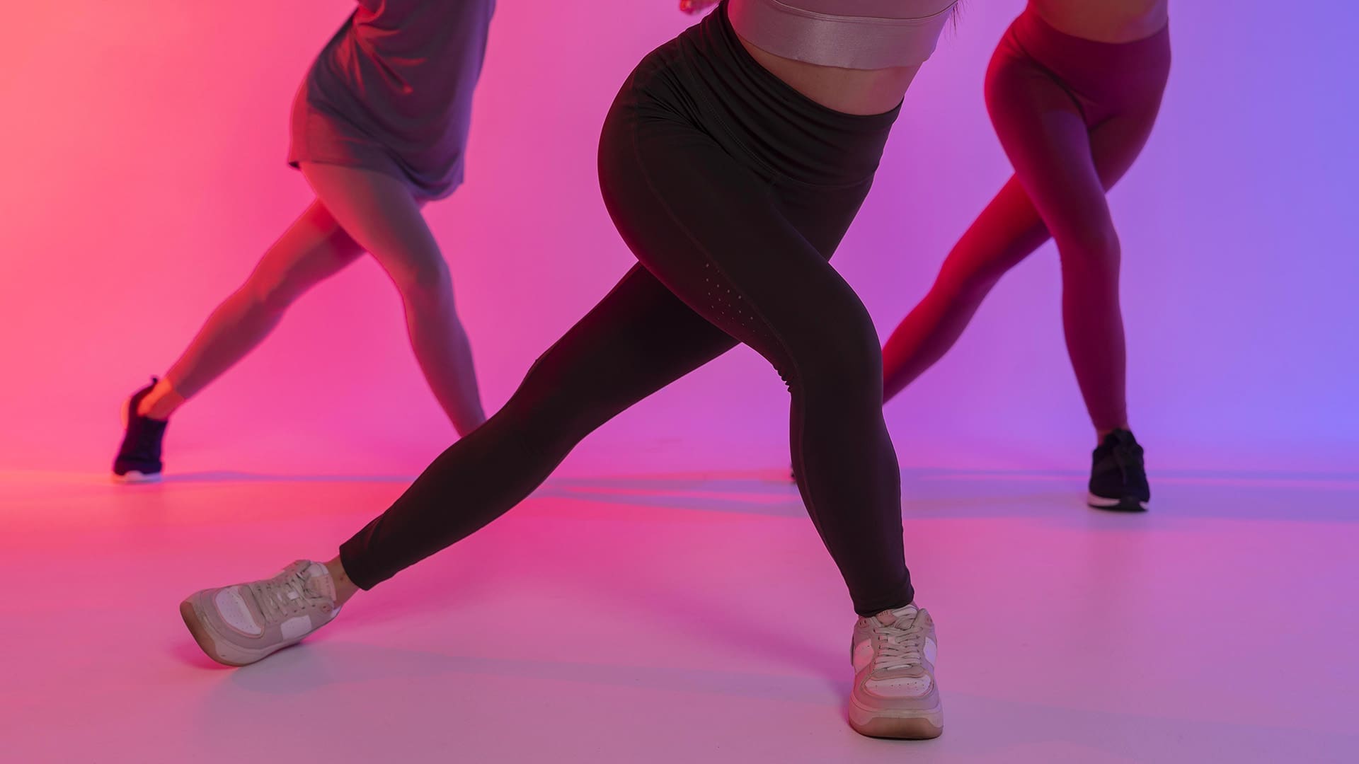 Three women dancing