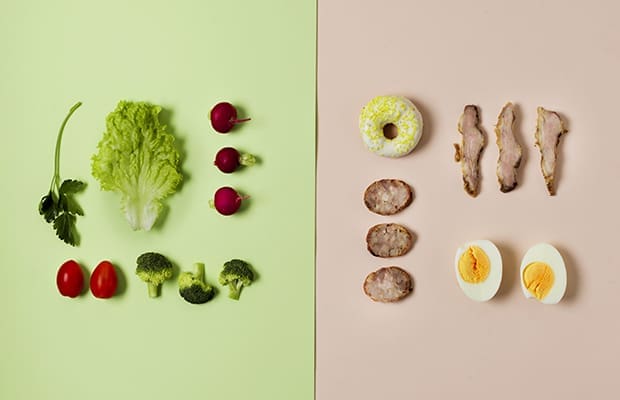 detox food vs junk food