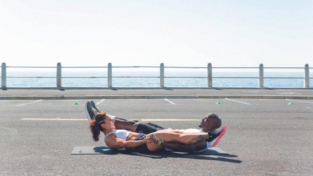 knee raises 
