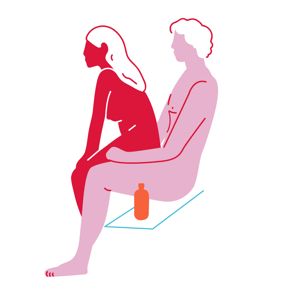 Champagne Room Sex Position Illustration