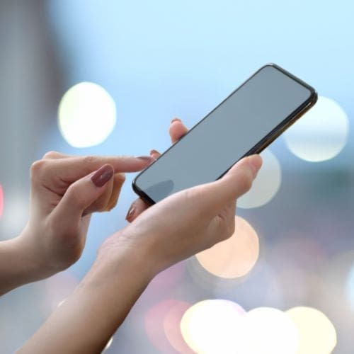mindfulness app on a phone, image by Canva