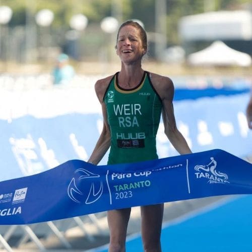 Kirsty Weir, paratriathlete at the 2024 Paralympic Games