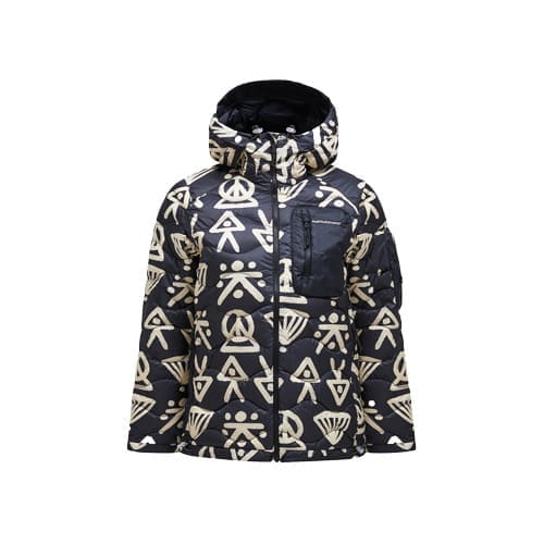 Peak Performance Helium Utility Graphic Down Hood Jacket Women