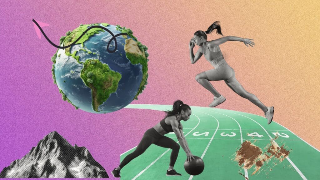 fitness races collage